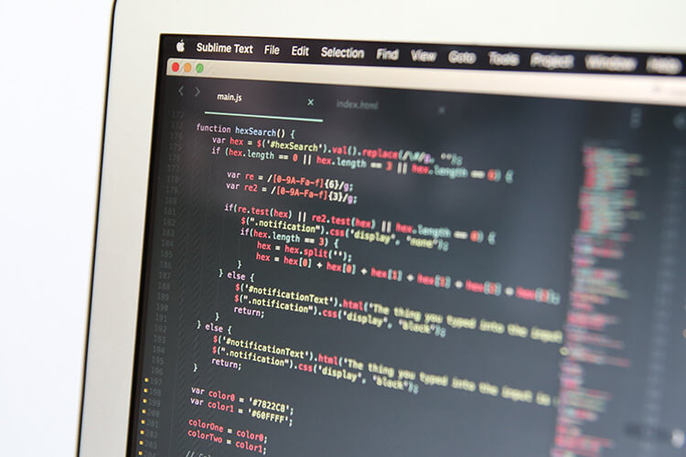 An image of an HTML script on a desktop screen