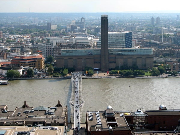 Tate Modern across the bridge in Waterloo
