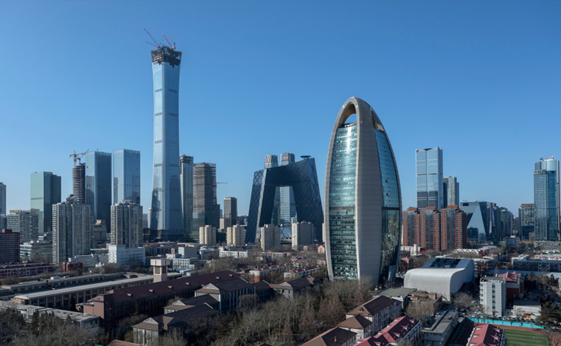 City skyline view of Beijing
